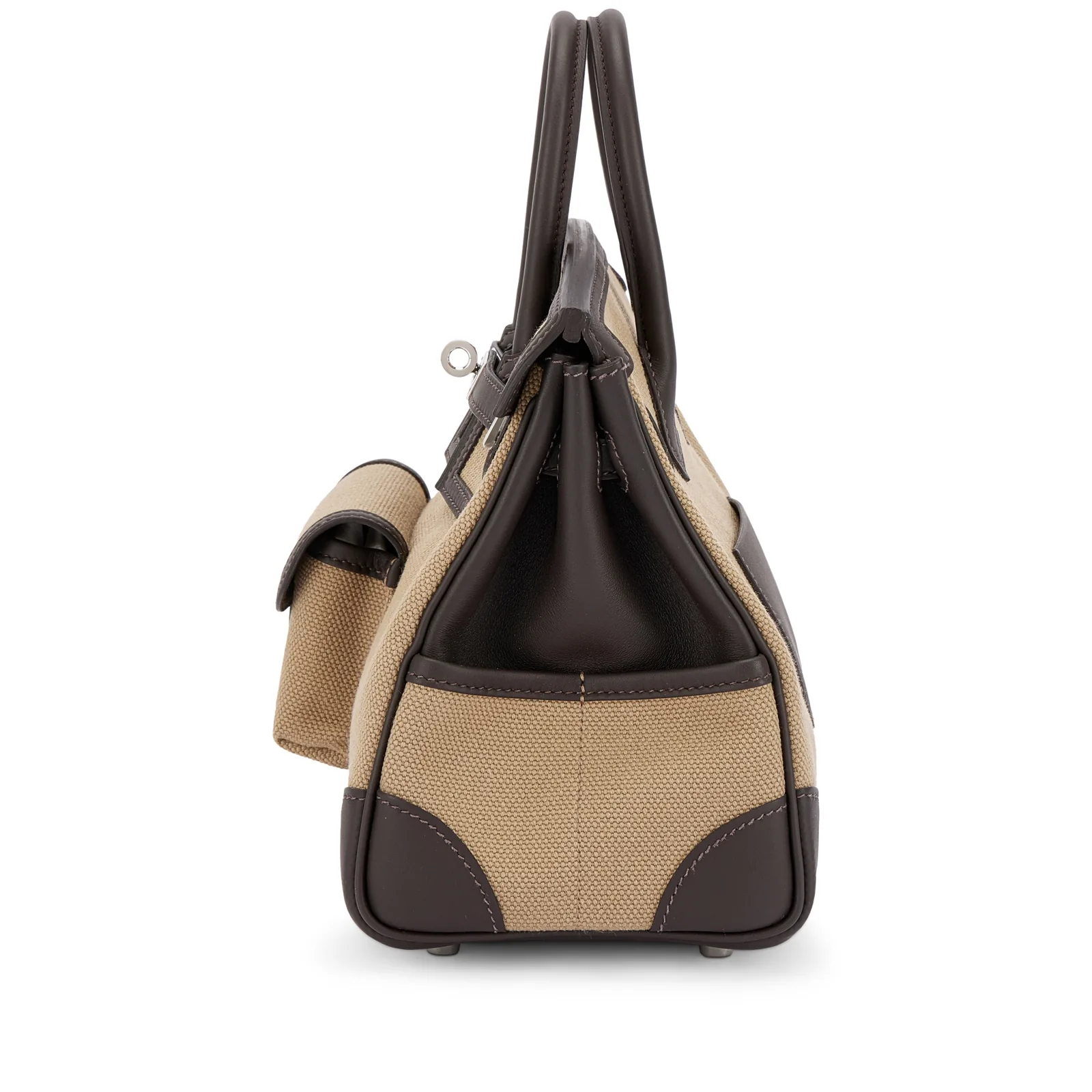 Hermès Limited Edition Birkin Cargo 25 Bai Brun Swift Palladium 2025 — view 3