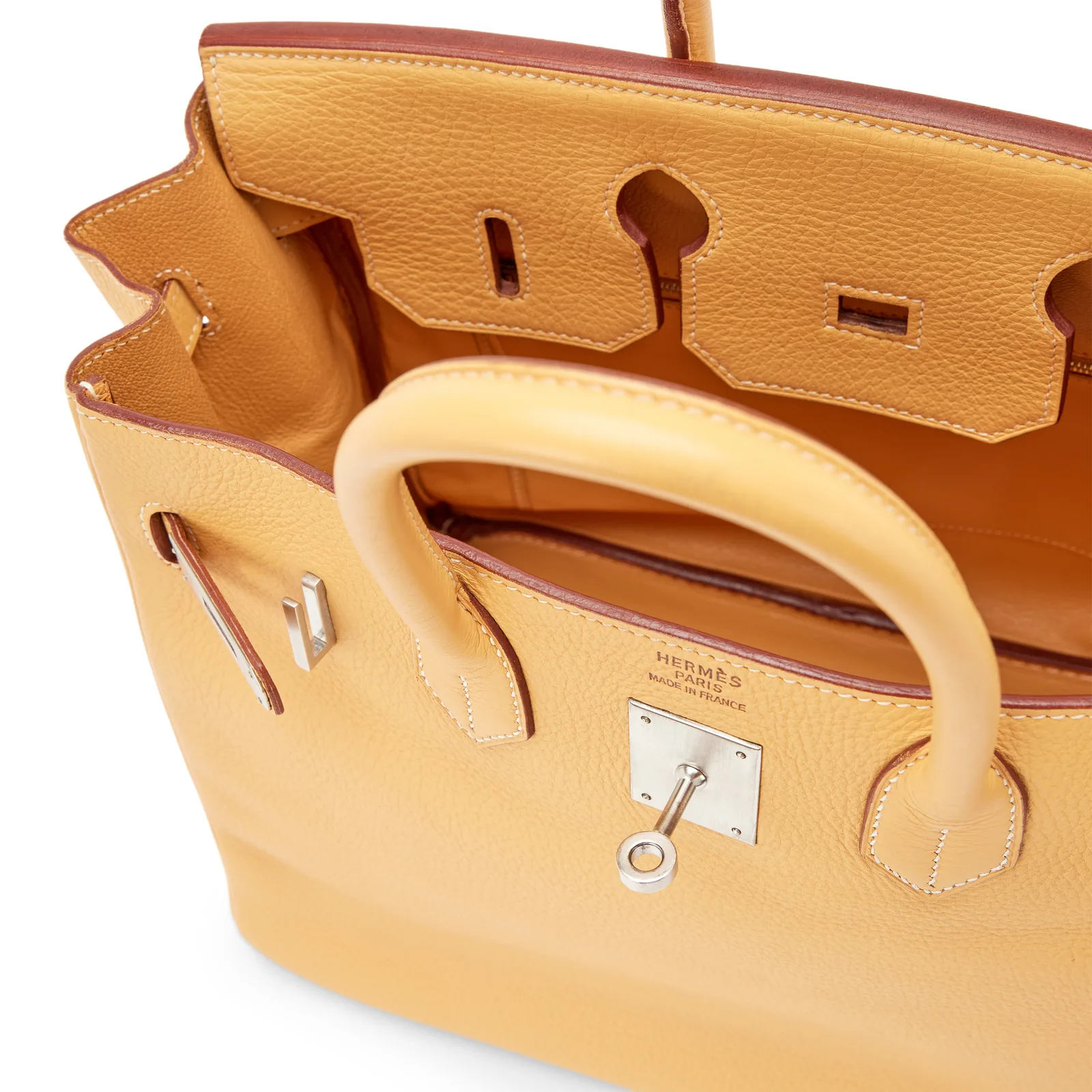 Hermès HAC Birkin 32 Natural Sable Fjord Brushed Palladium 2000 — view 6