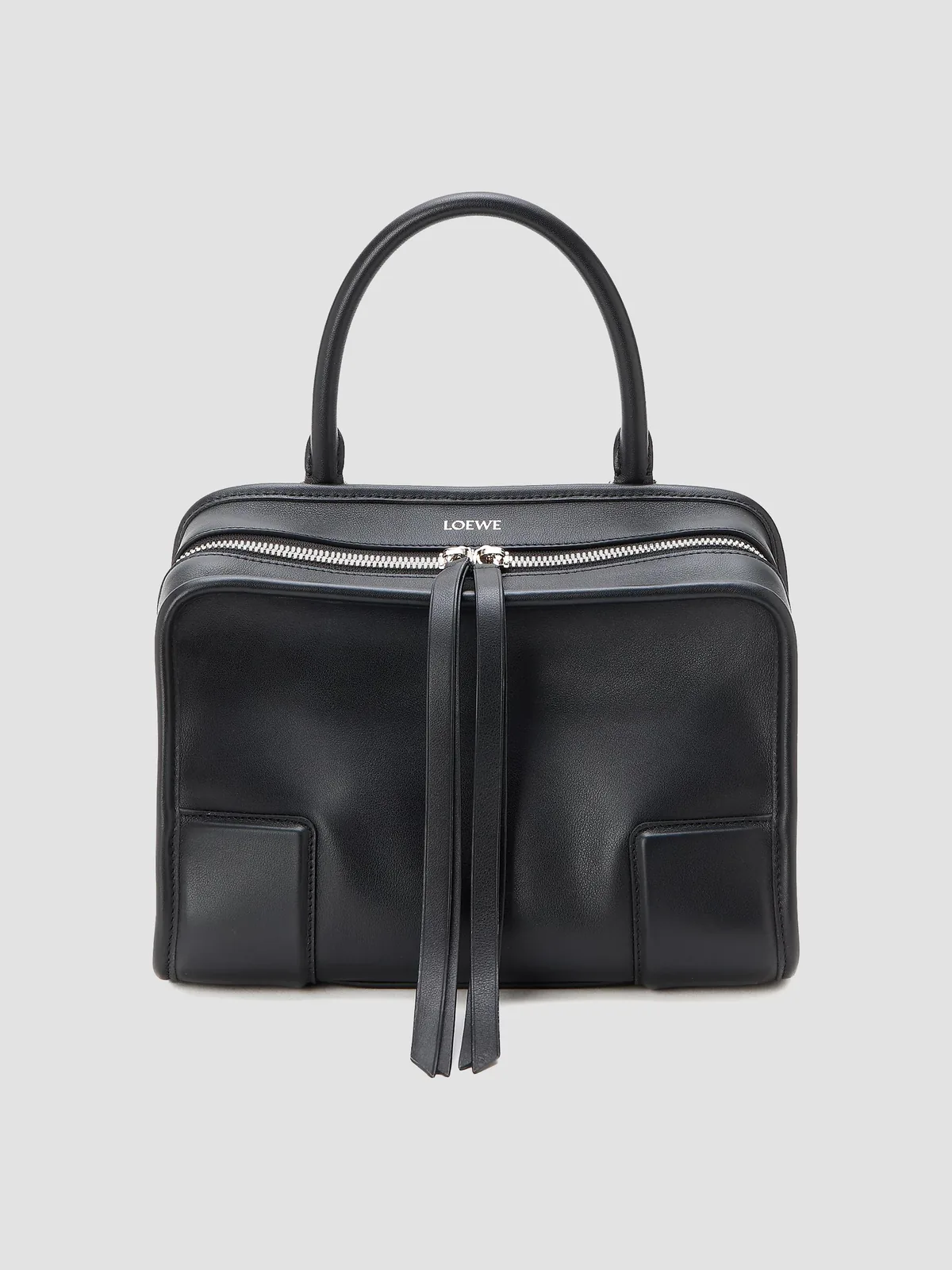 LOEWE Amazona Small Leather Top Handle Bag for Sale - Black
