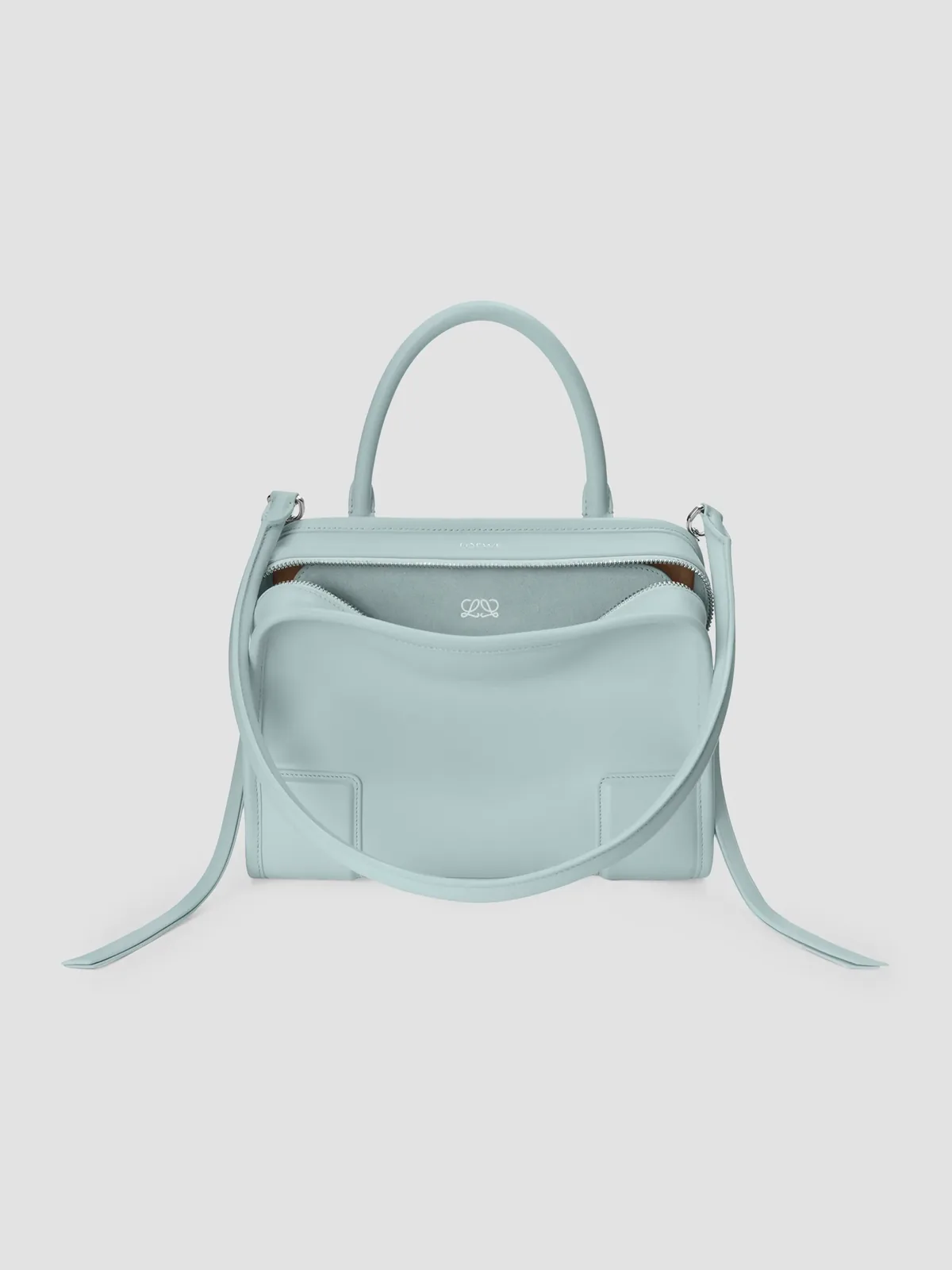 LOEWE Amazona Small Leather Top Handle Bag for Sale - Mineral Mist