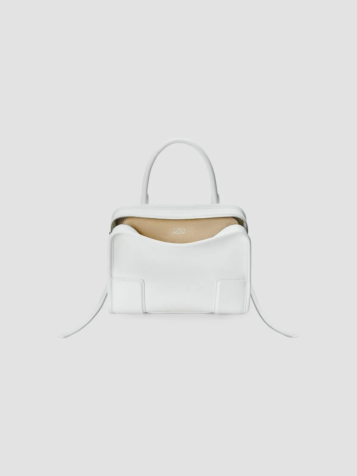 LOEWE Amazona Small Leather Top Handle Bag for Sale - White