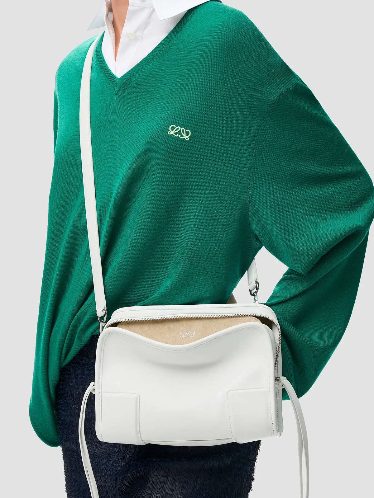 LOEWE Amazona Small Leather Top Handle Bag for Sale
