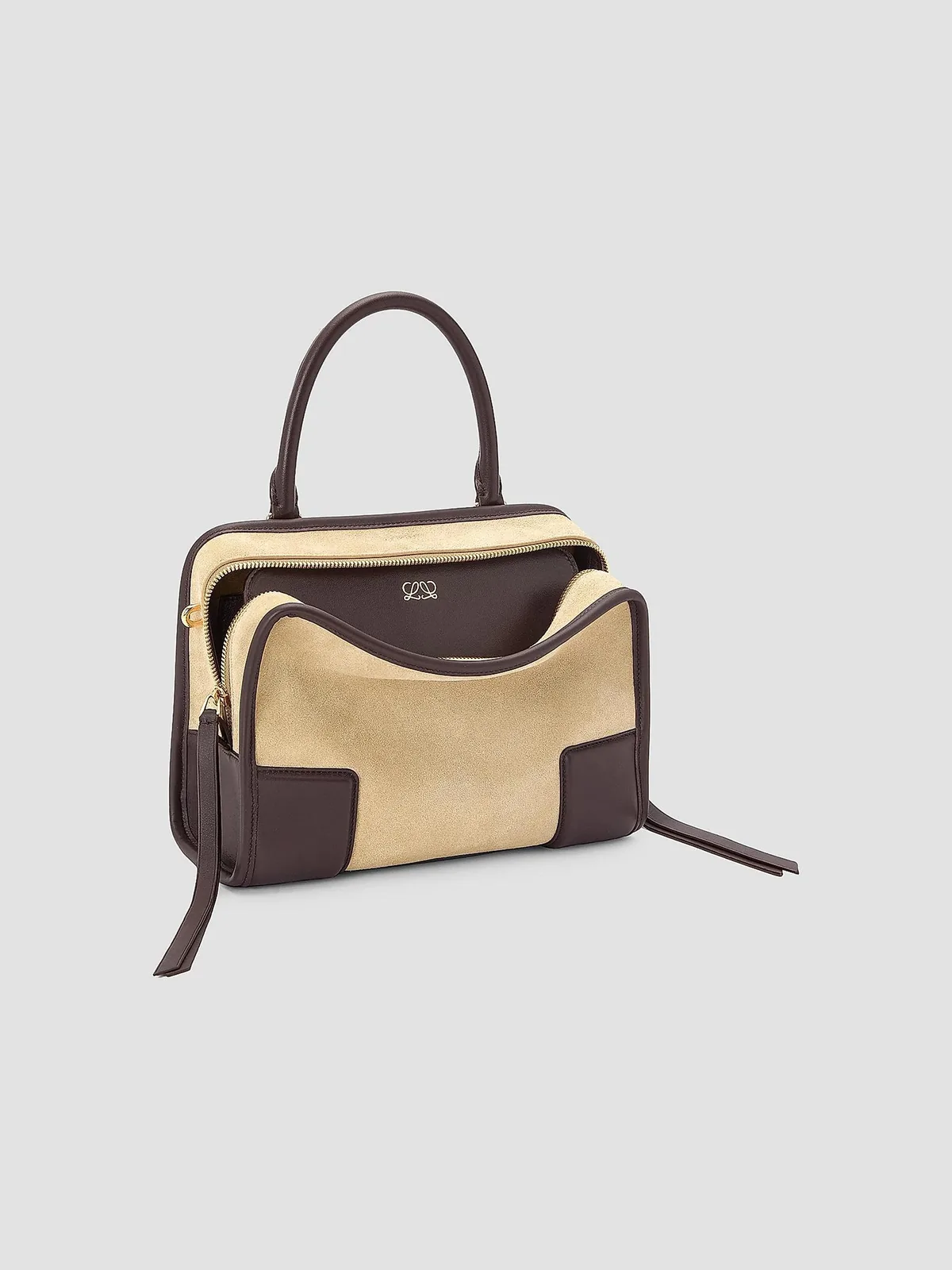 LOEWE Amazona Small Suede Top Handle Bag for Sale