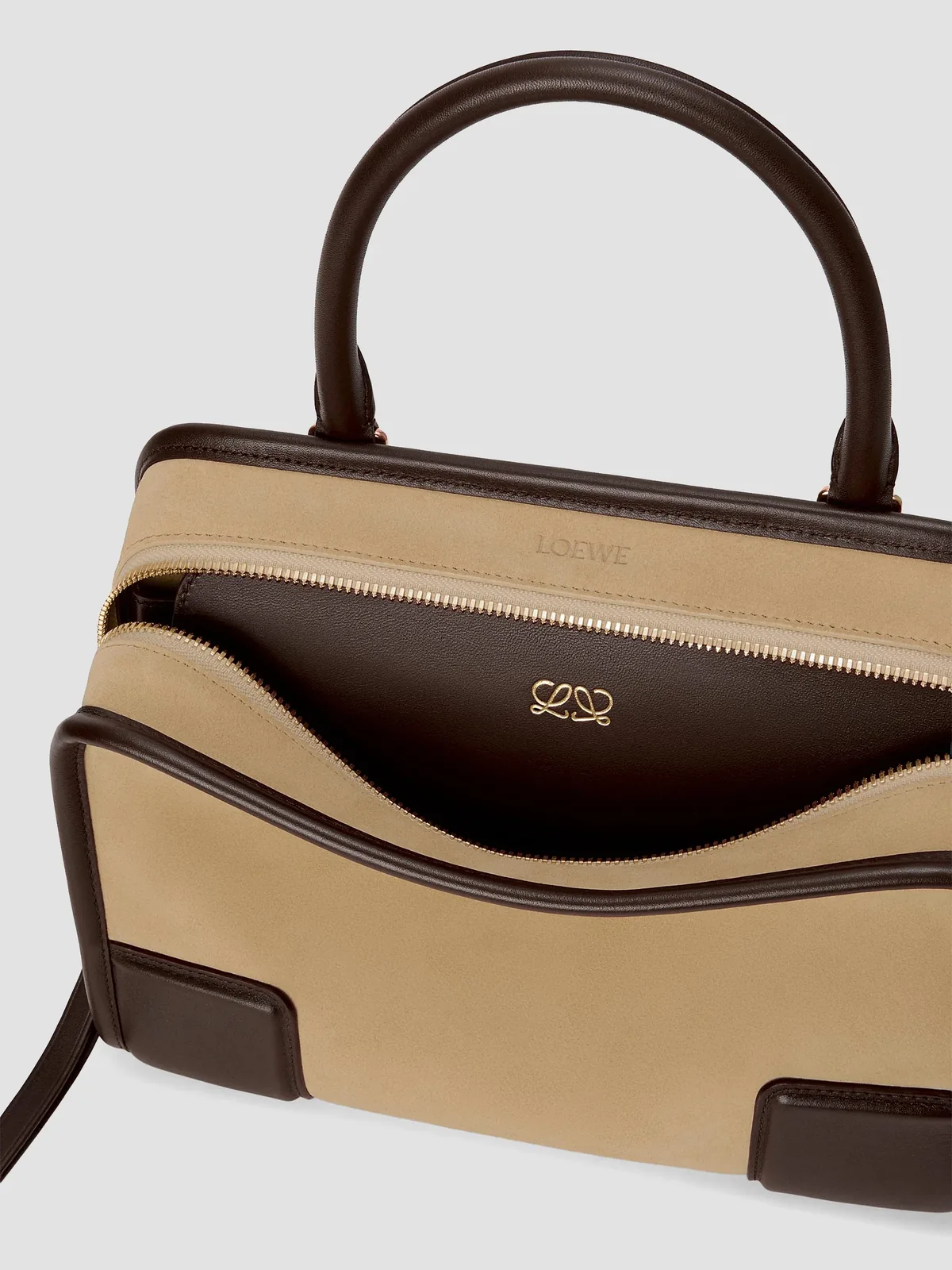 LOEWE Amazona Small Suede Top Handle Bag for Sale