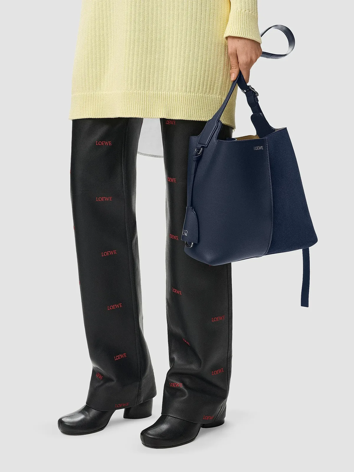 LOEWE Bilbao Medium Leather Bucket Bag for Sale