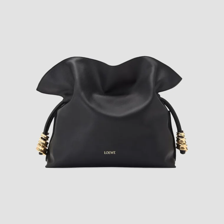 LOEWE Coil Flamenco Medium Leather Clutch for Sale