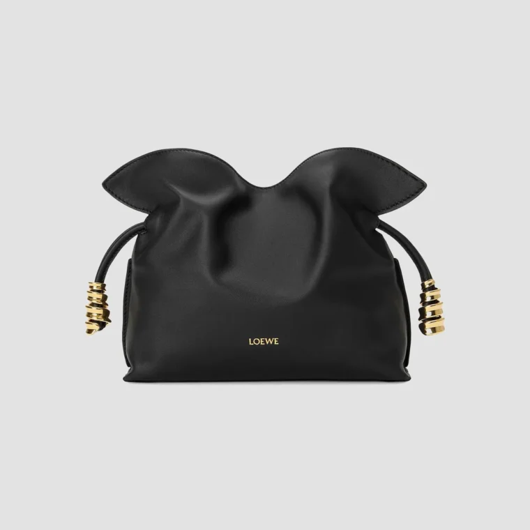 LOEWE Coil Flamenco Mini Leather Clutch for Sale