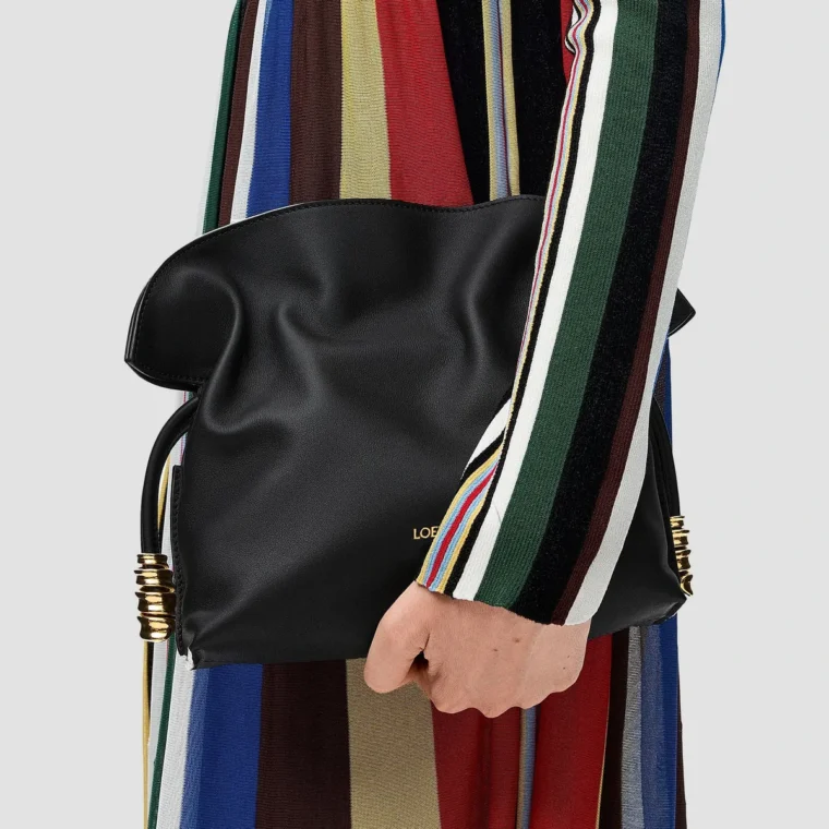 LOEWE Coil Flamenco Mini Leather Clutch for Sale — alternate view