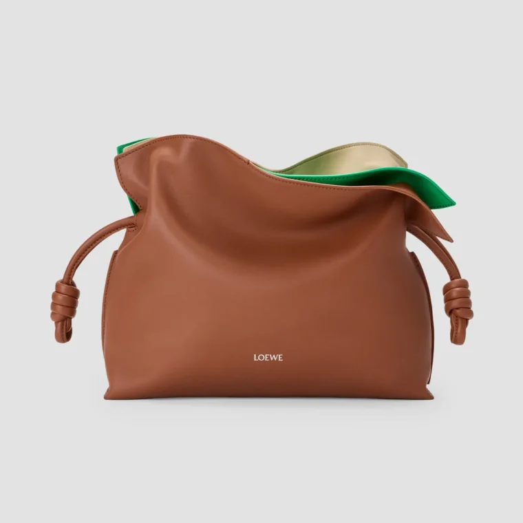 LOEWE Flamenco Layers Leather Clutch for Sale