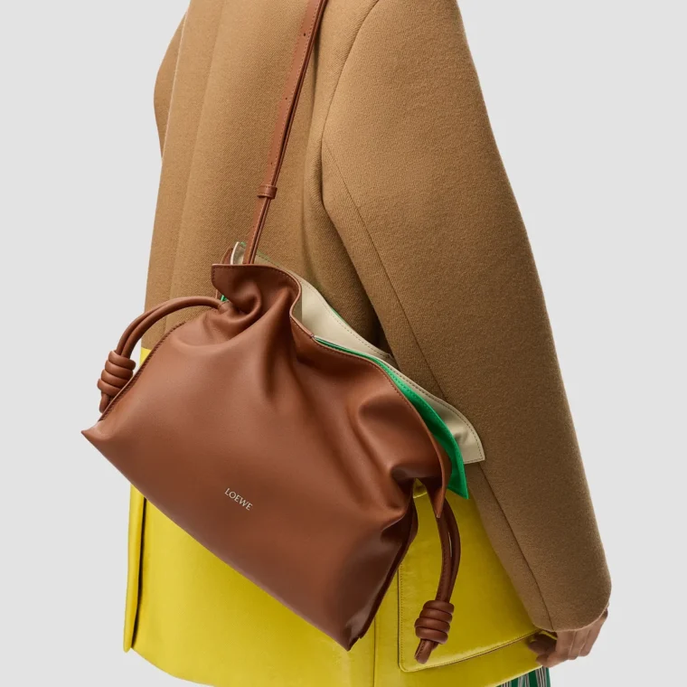 LOEWE Flamenco Layers Leather Clutch for Sale — alternate view