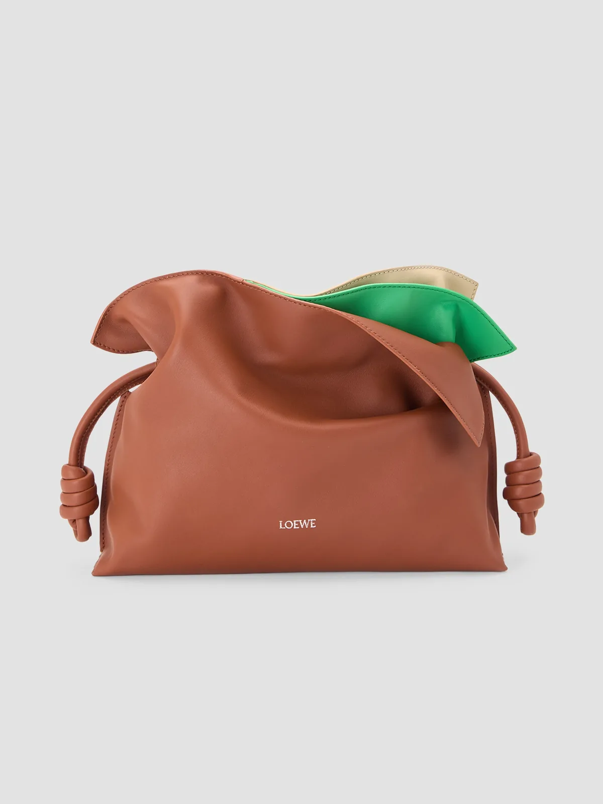LOEWE Flamenco Layers Leather Clutch for Sale
