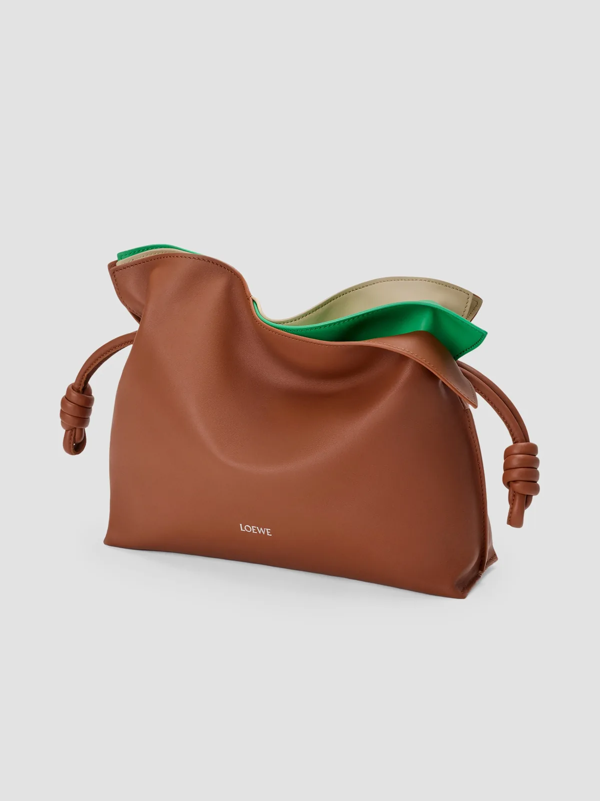 LOEWE Flamenco Layers Leather Clutch for Sale