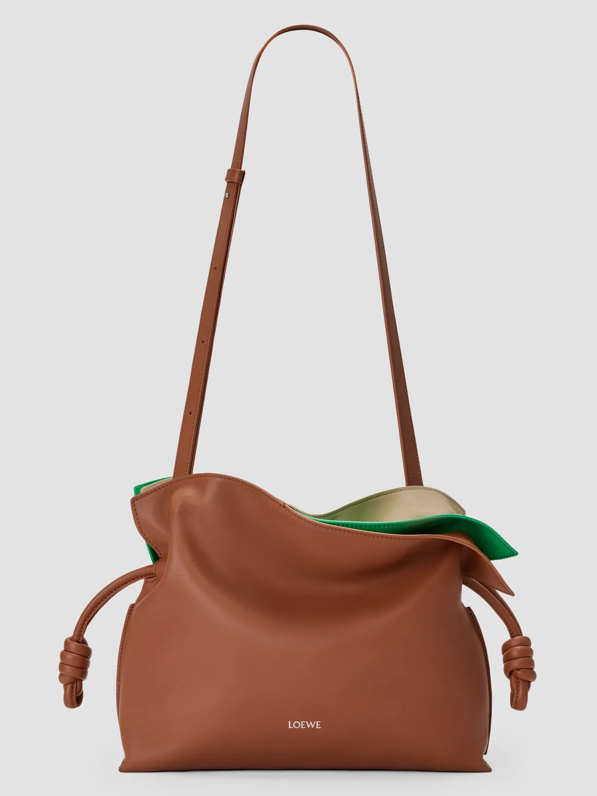 LOEWE Flamenco Layers Leather Clutch for Sale