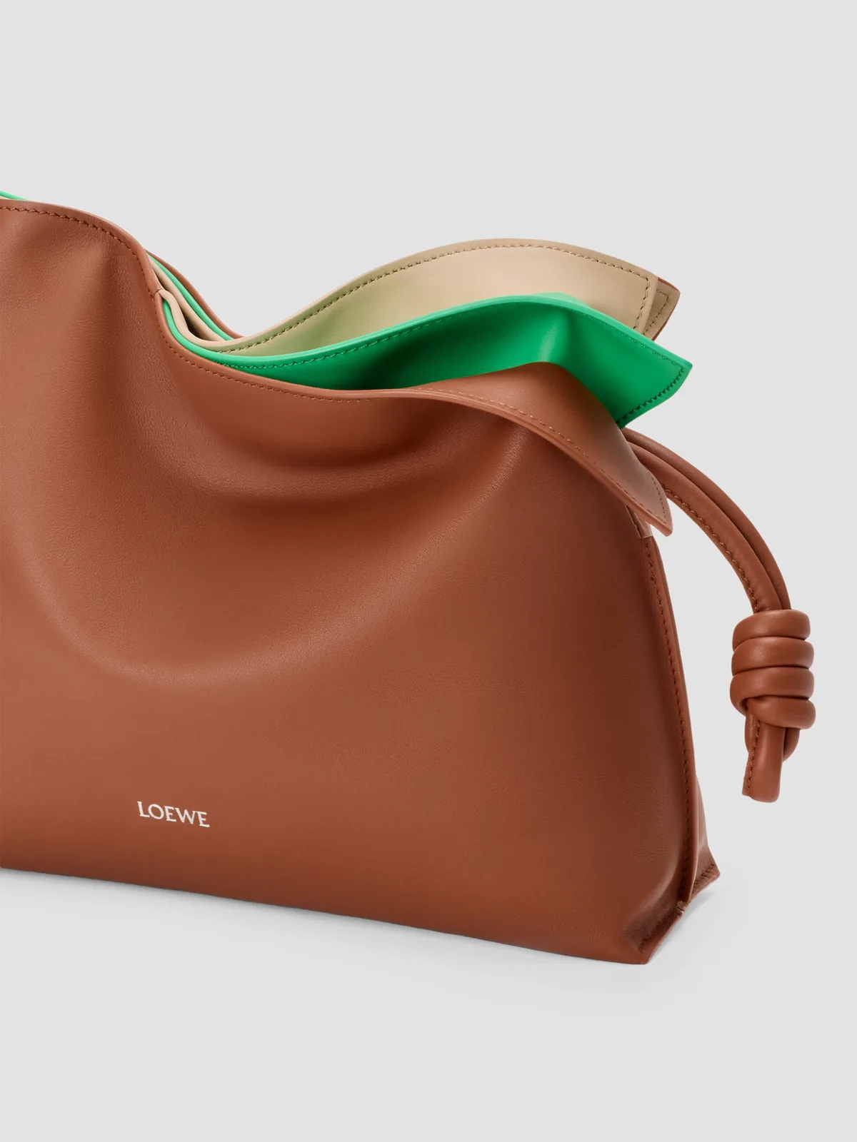 LOEWE Flamenco Layers Leather Clutch for Sale