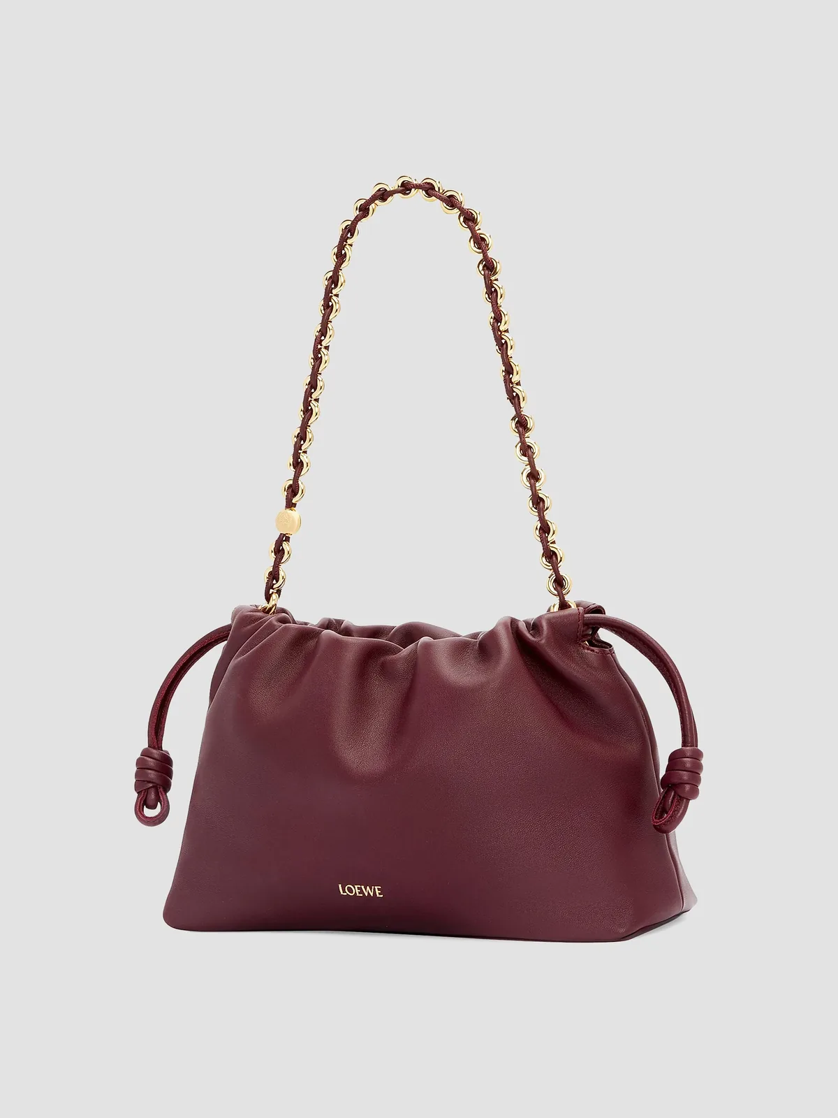 LOEWE Flamenco Medium Chain Leather Shoulder Bag for Sale