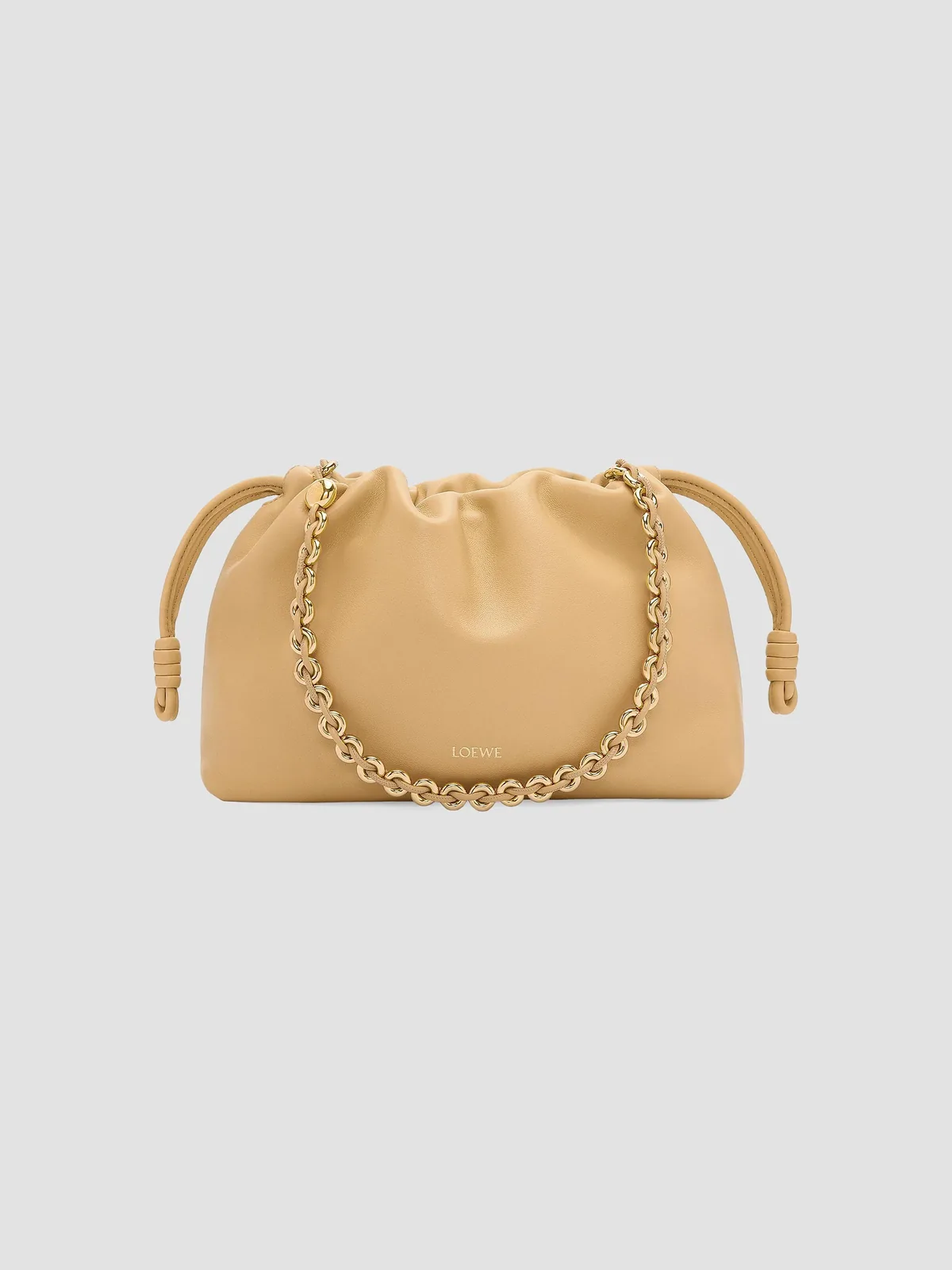 LOEWE Flamenco Medium Chain Leather Shoulder Bag for Sale