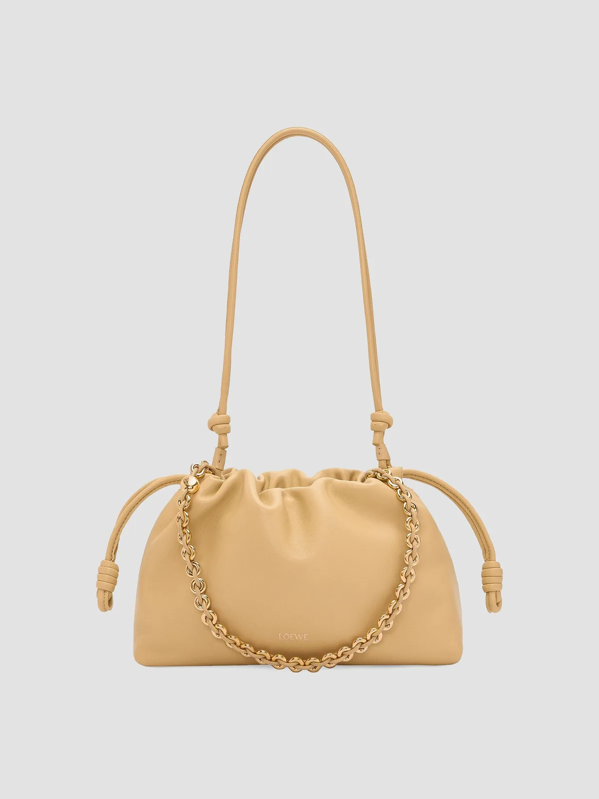 LOEWE Flamenco Medium Chain Leather Shoulder Bag for Sale