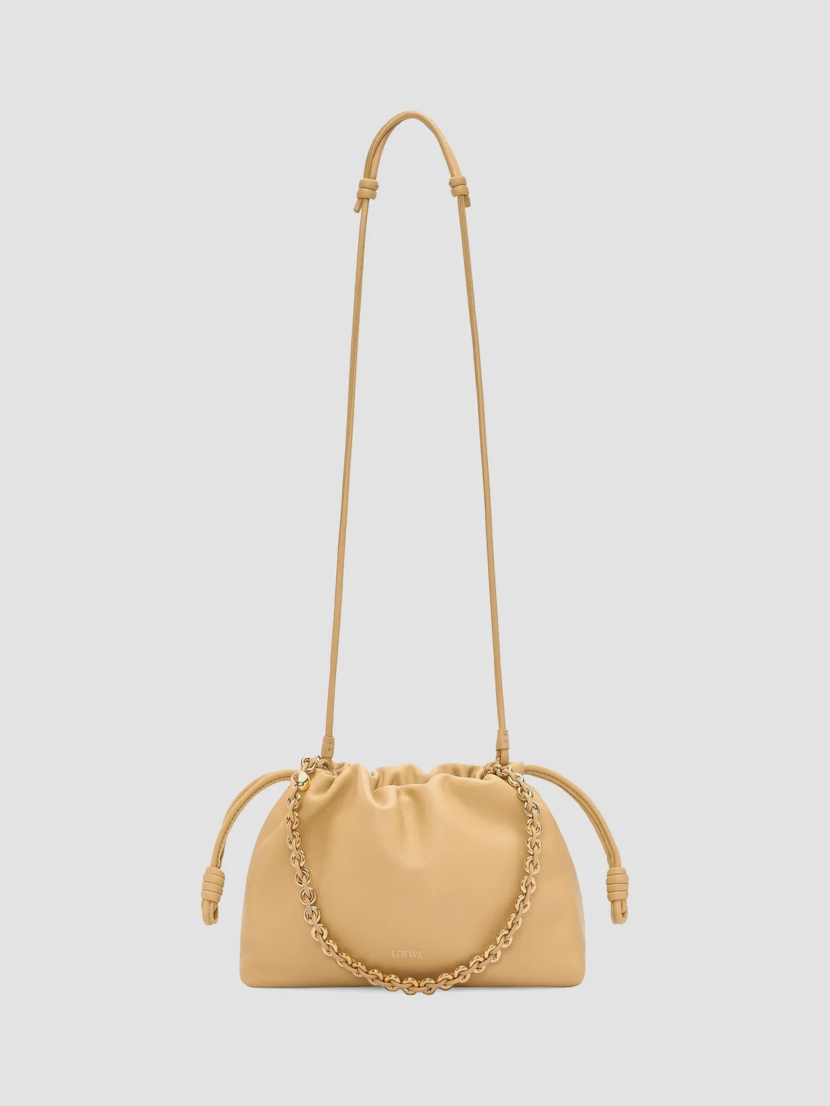 LOEWE Flamenco Medium Chain Leather Shoulder Bag for Sale