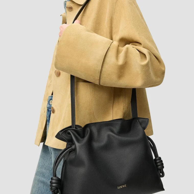 LOEWE Flamenco Medium Leather Clutch for Sale — alternate view