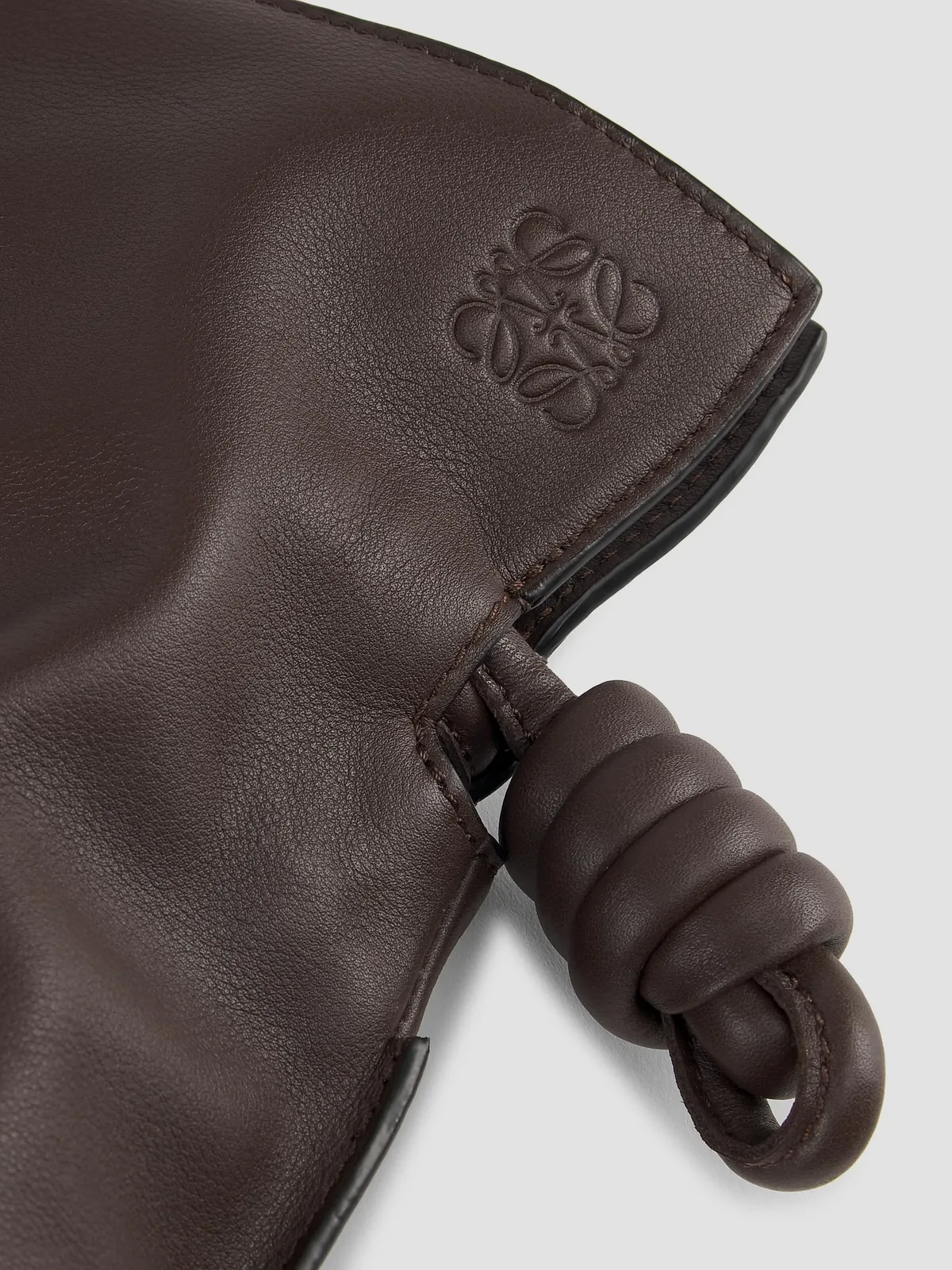LOEWE Flamenco Medium Leather Clutch for Sale