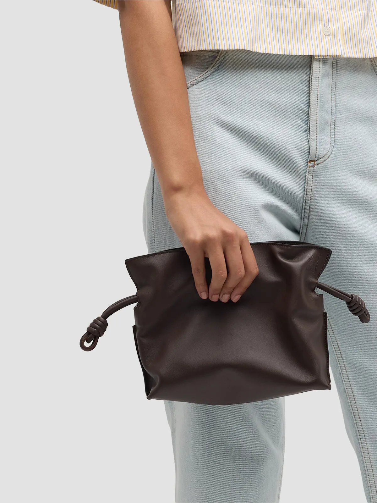 LOEWE Flamenco Mini Leather Clutch for Sale