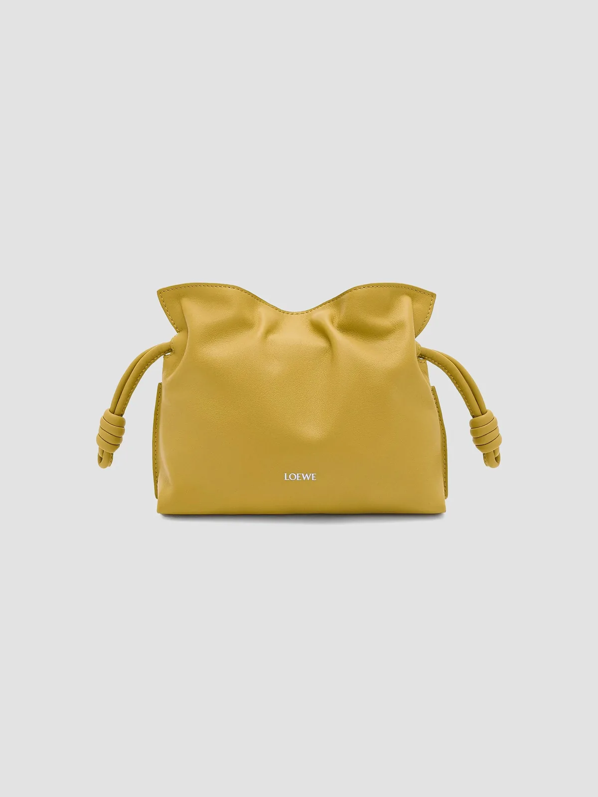 LOEWE Flamenco Mini Leather Clutch for Sale - Ginger