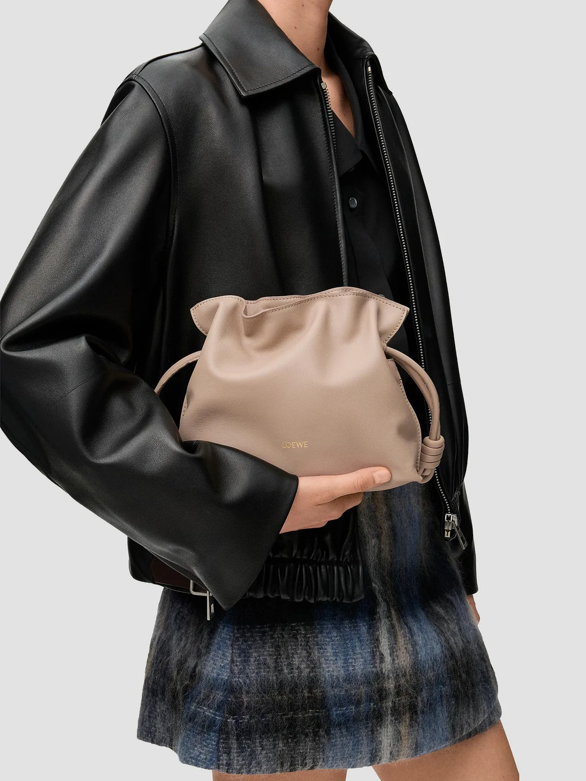 LOEWE Flamenco Mini Leather Clutch for Sale
