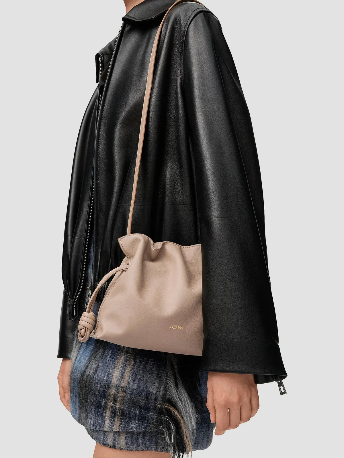 LOEWE Flamenco Mini Leather Clutch for Sale