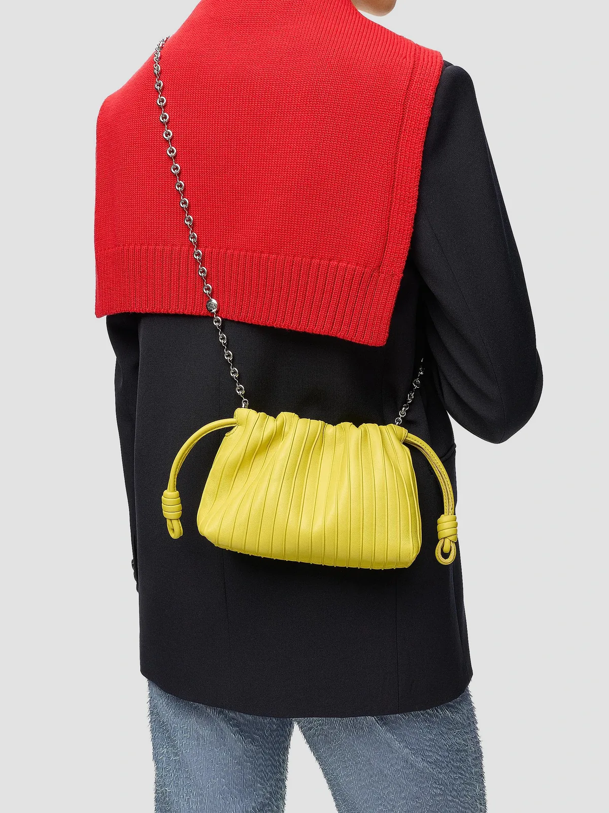 LOEWE Flamenco Mini Pleated Bag for Sale