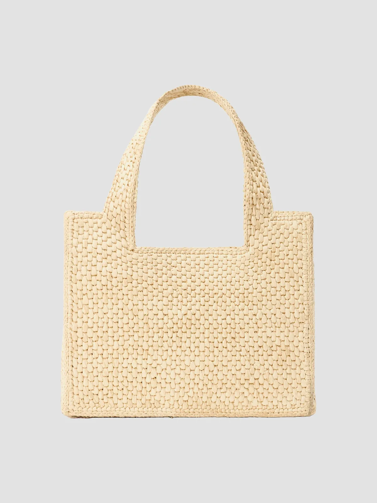 LOEWE Font Mini Embroidered Raffia Tote Bag for Sale