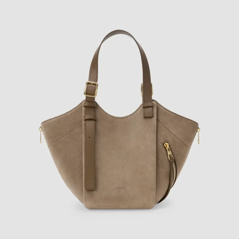 LOEWE Hammock Flip Suede Tote Bag for Sale