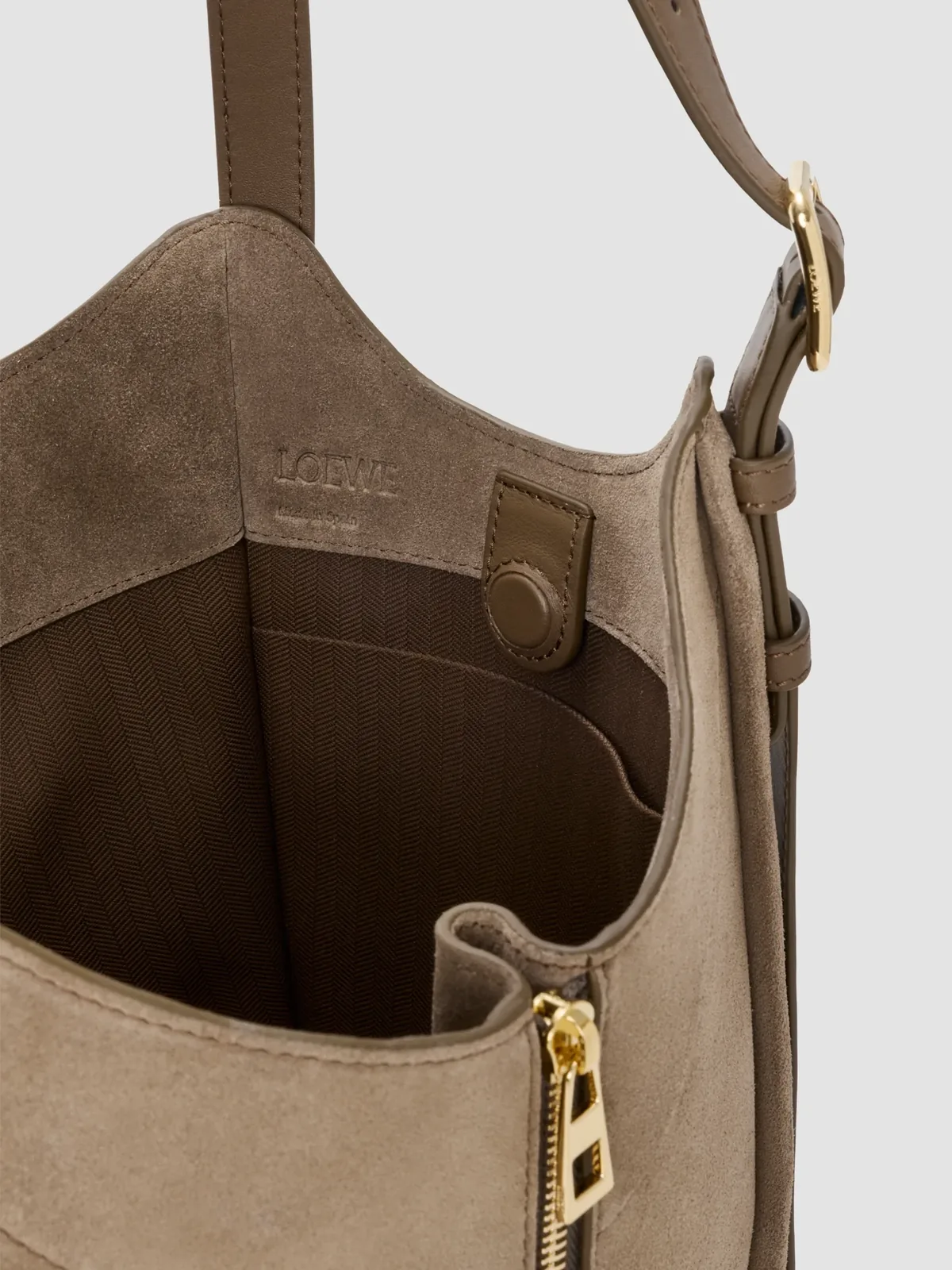 LOEWE Hammock Flip Suede Tote Bag for Sale