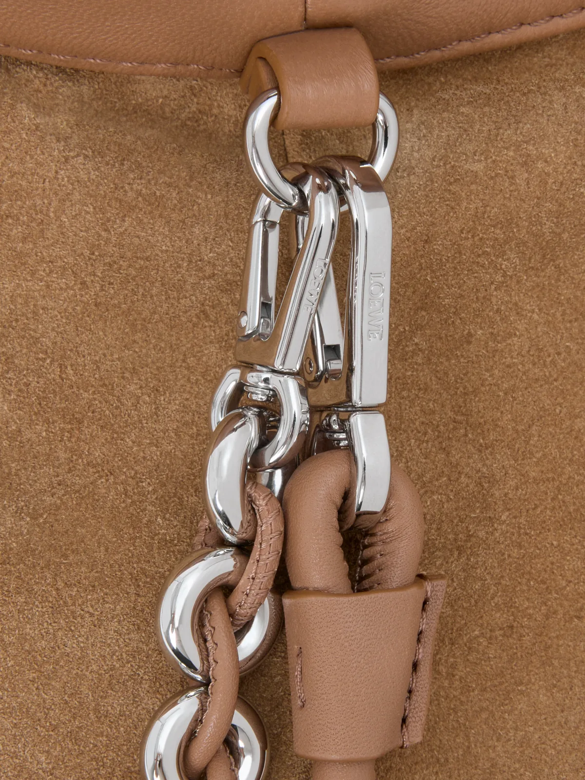 LOEWE Medium Flamenco Chain Leather Purse for Sale