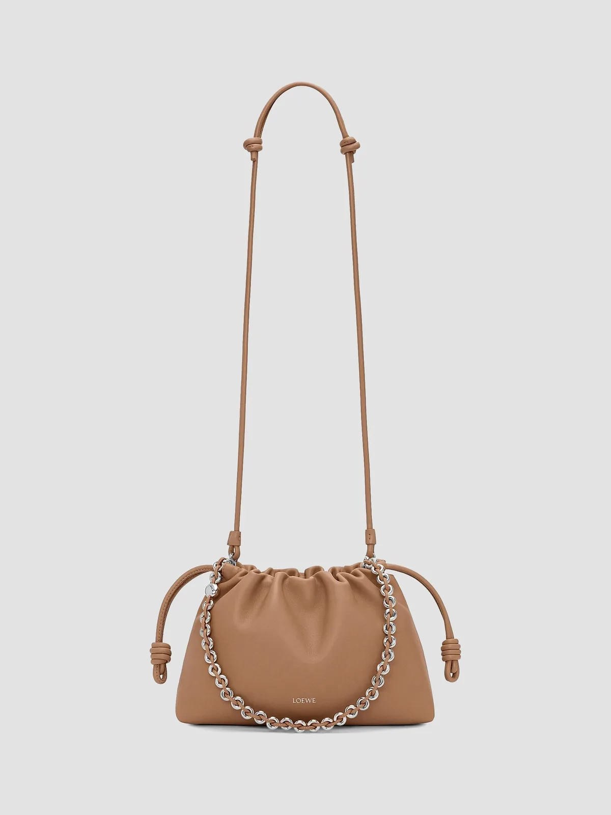 LOEWE Medium Flamenco Chain Leather Purse for Sale