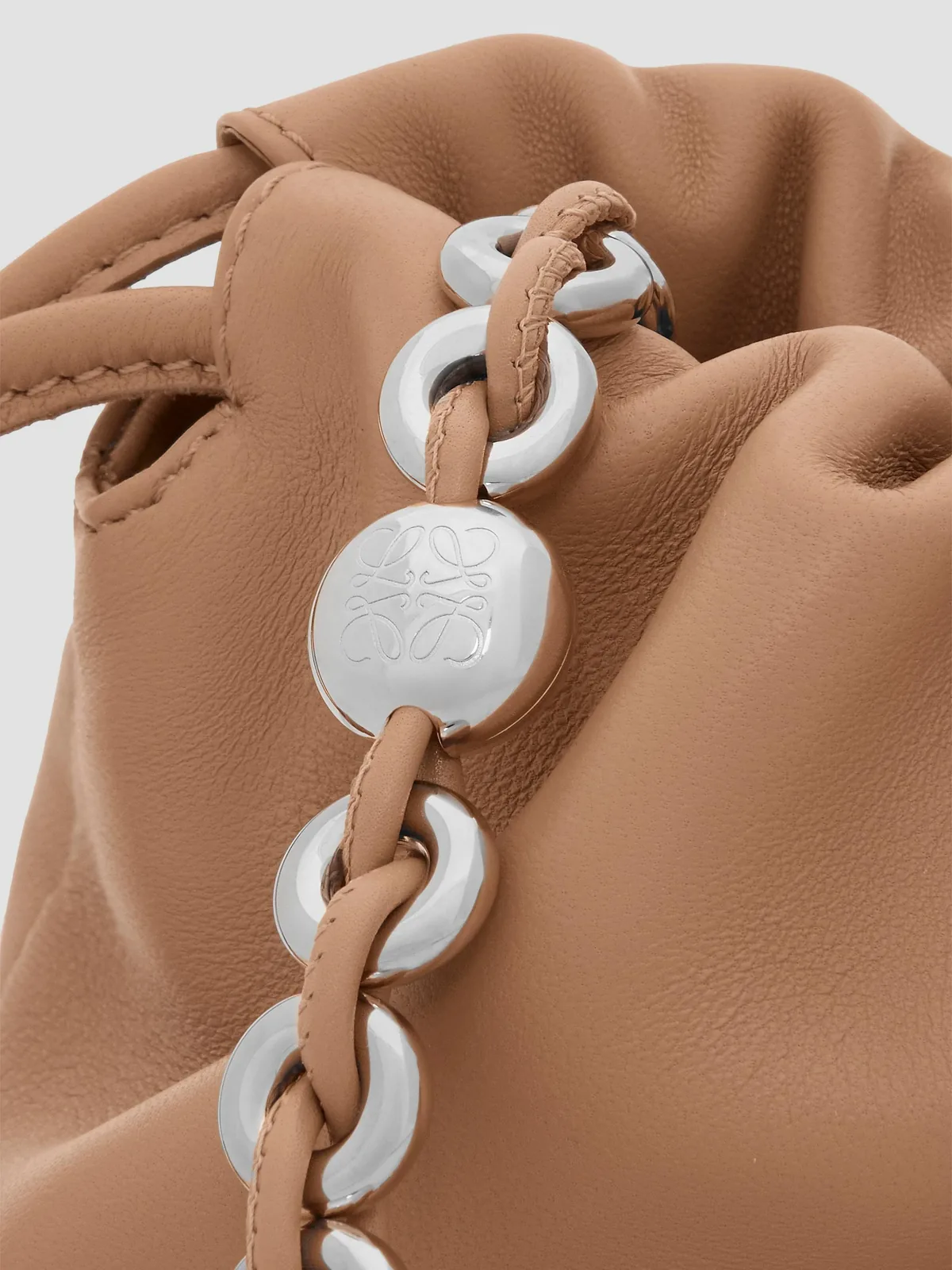 LOEWE Medium Flamenco Chain Leather Purse for Sale