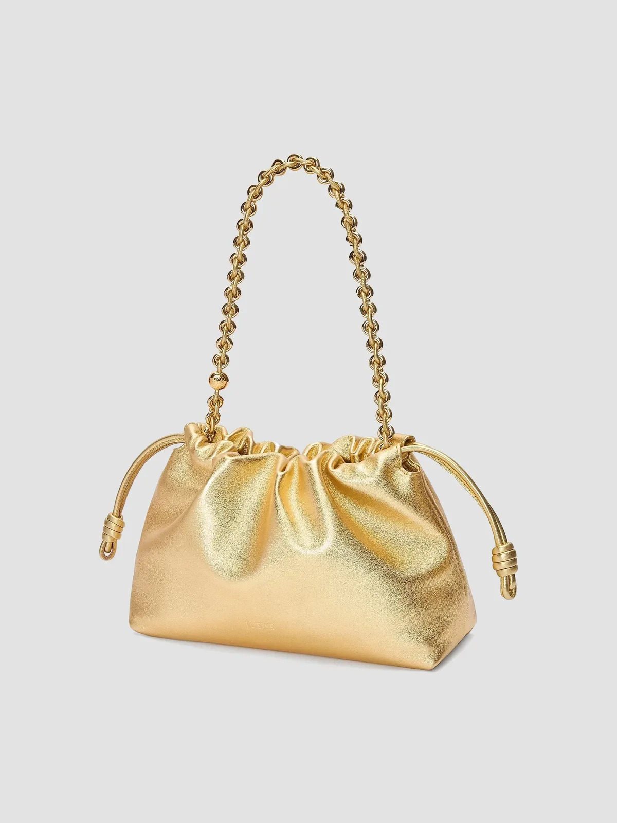 LOEWE Medium Flamenco Laminated Leather Shoulder Bag for Sale