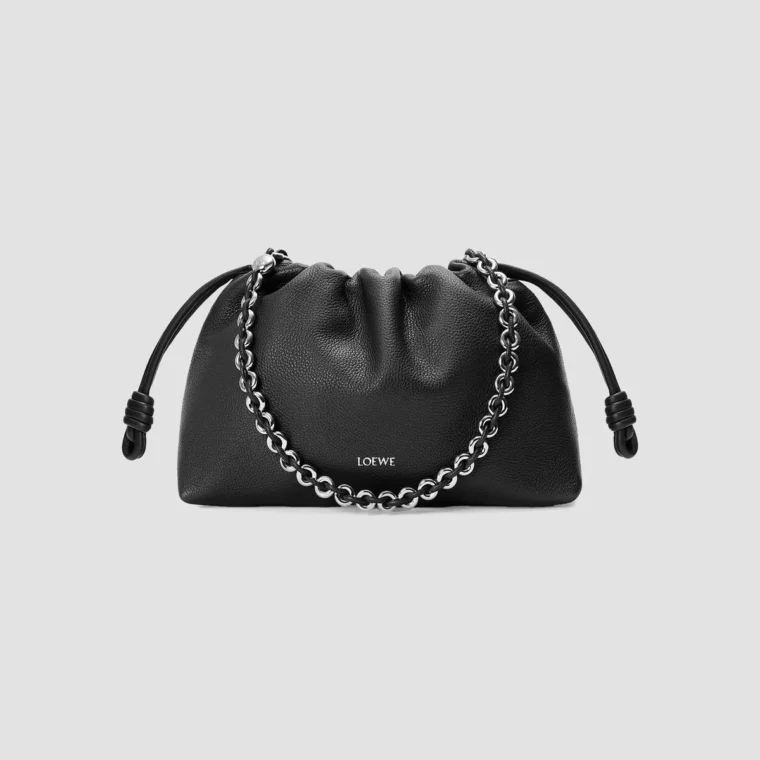 LOEWE Medium Flamenco Leather Clutch for Sale