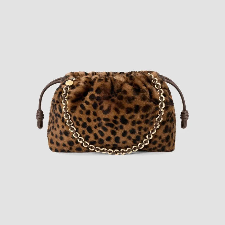 LOEWE Medium Flamenco Shearling Clutch for Sale
