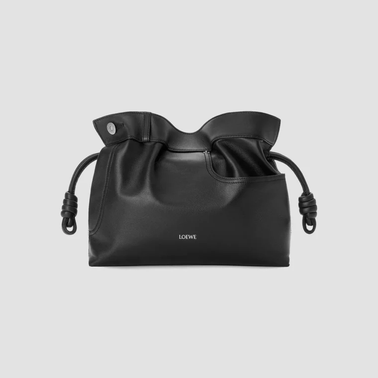 LOEWE Medium Panta Flamenco Leather Clutch for Sale