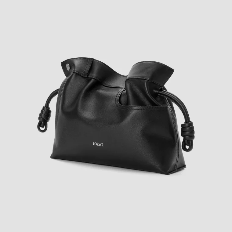 LOEWE Medium Panta Flamenco Leather Clutch for Sale — alternate view