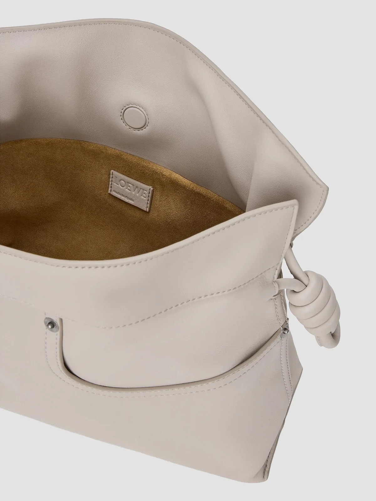 LOEWE Medium Panta Flamenco Leather Clutch for Sale