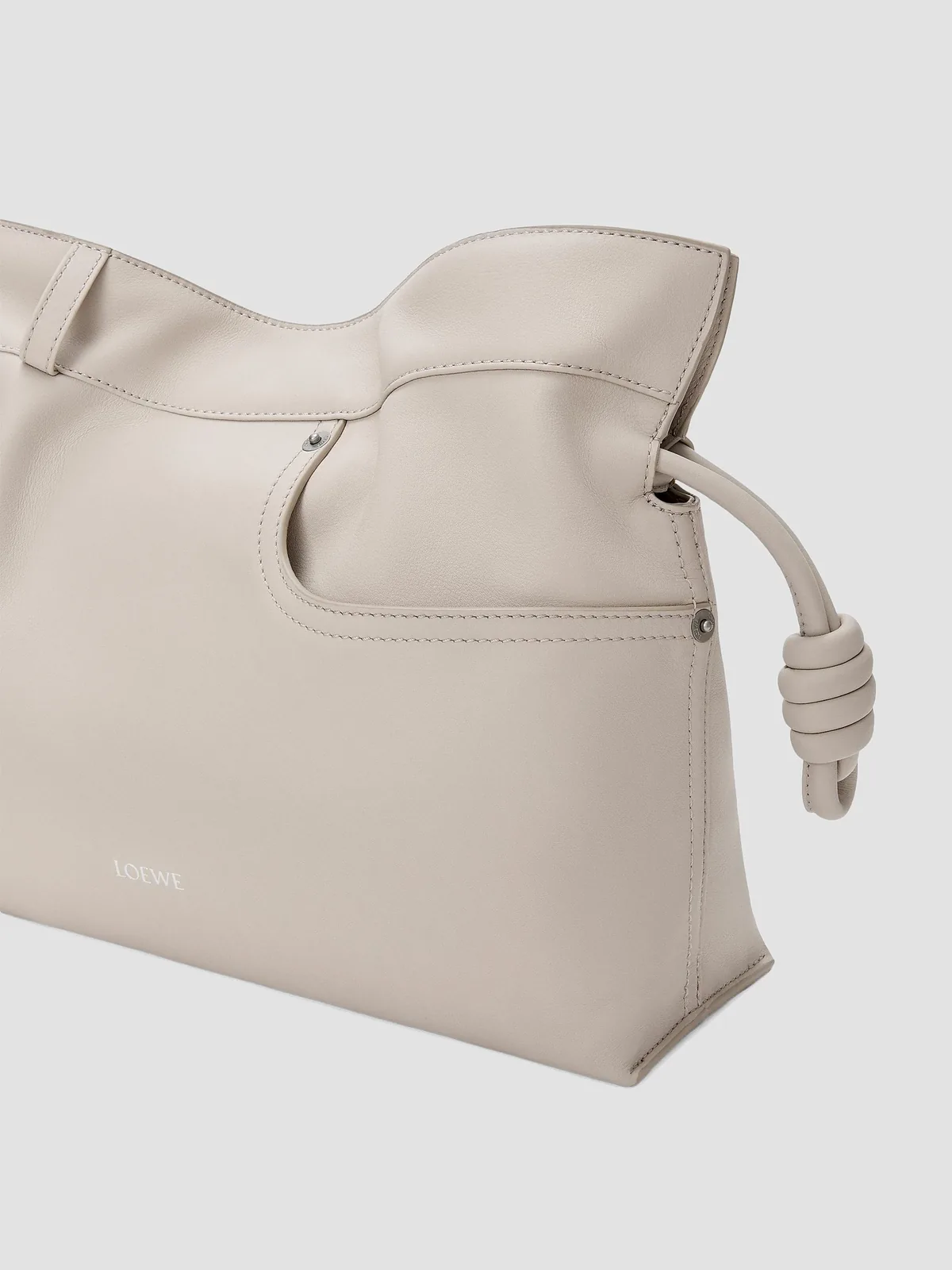 LOEWE Medium Panta Flamenco Leather Clutch for Sale