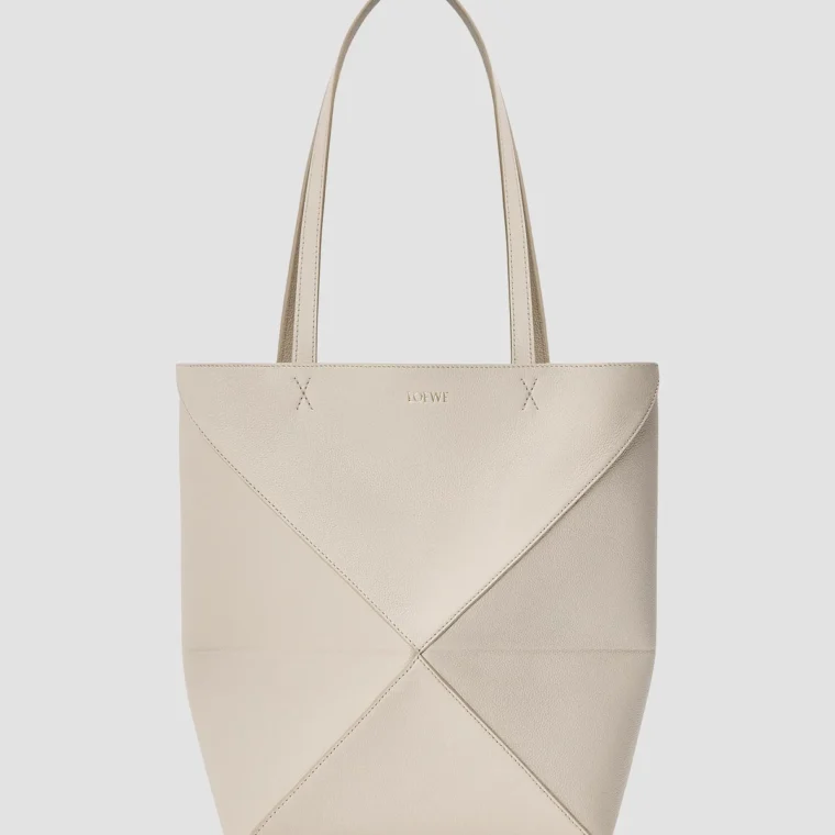 LOEWE Medium Puzzle Fold Grained Leather Tote Bag for Sale
