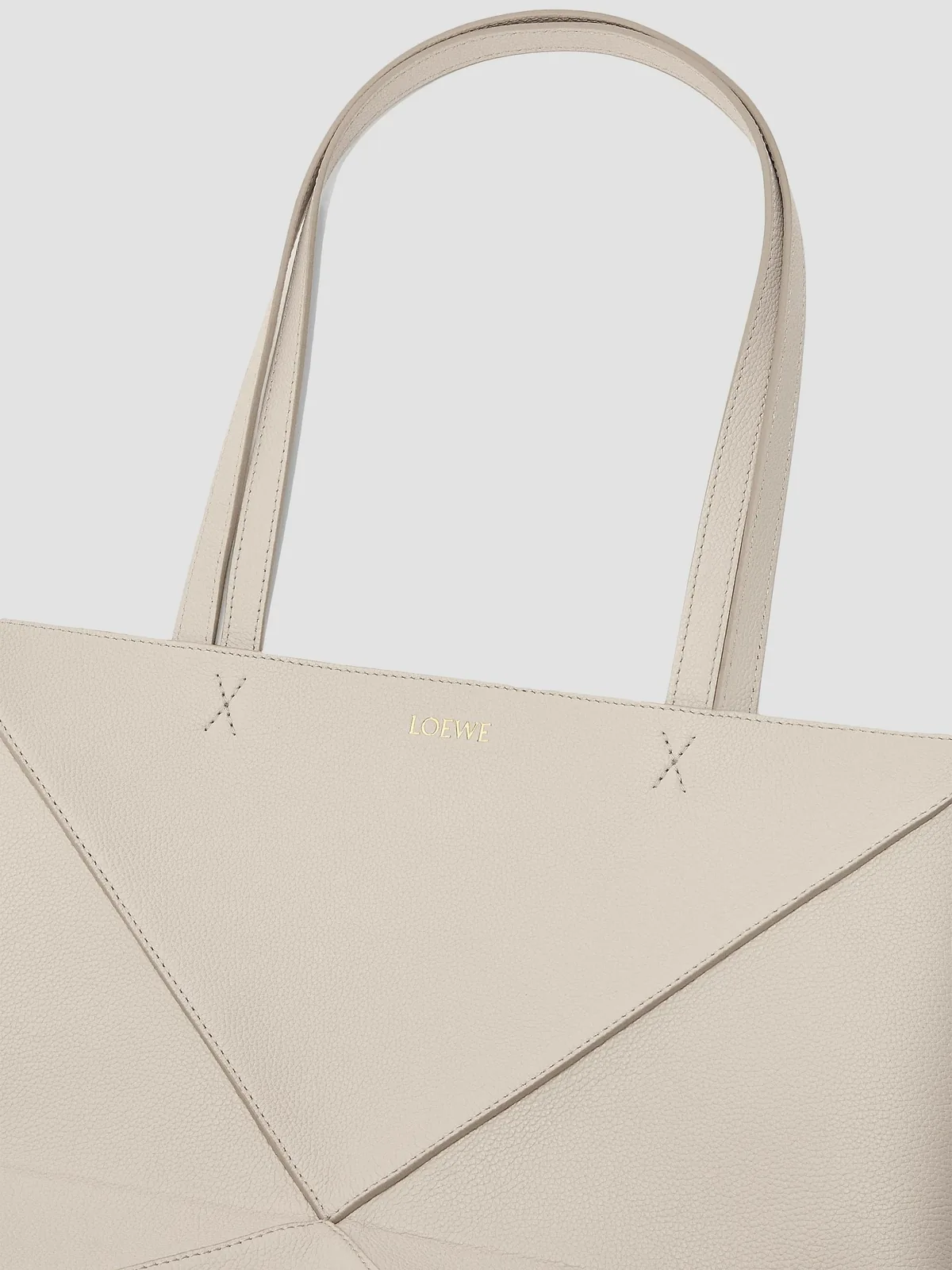 LOEWE Medium Puzzle Fold Grained Leather Tote Bag for Sale