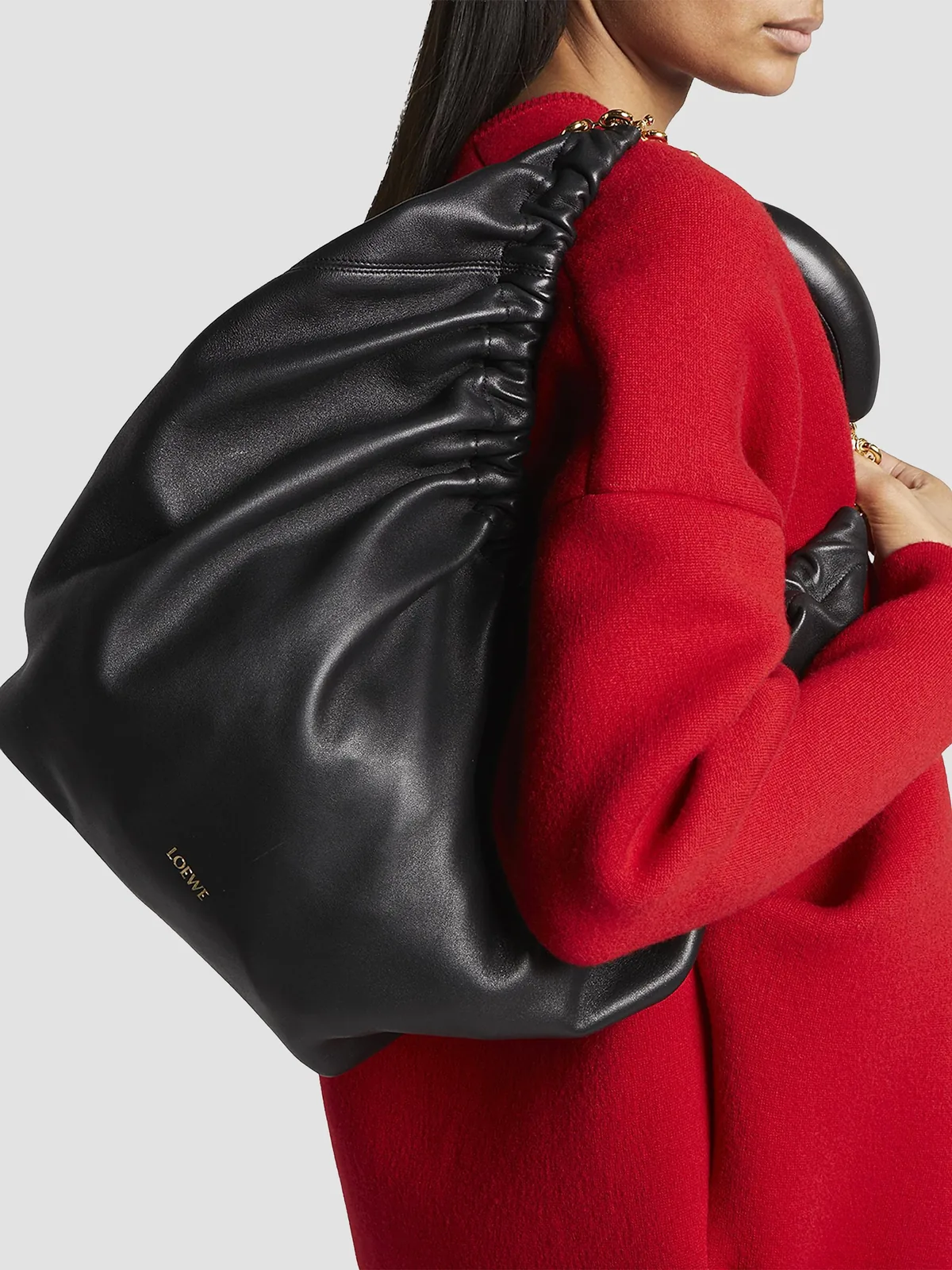 LOEWE Medium Squeeze Leather Shoulder Bag for Sale