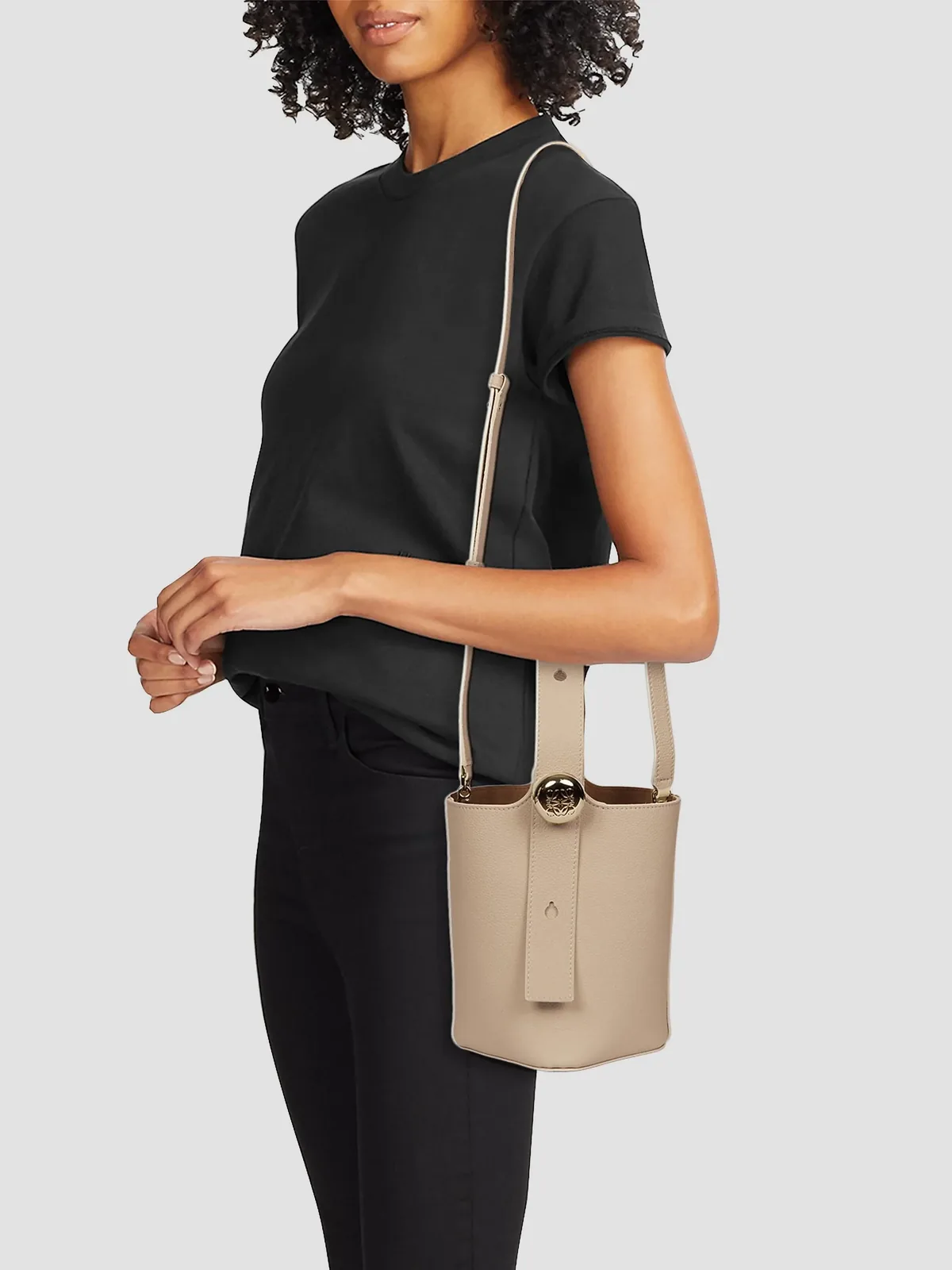 LOEWE Mini Pebble Leather Bucket Bag for Sale