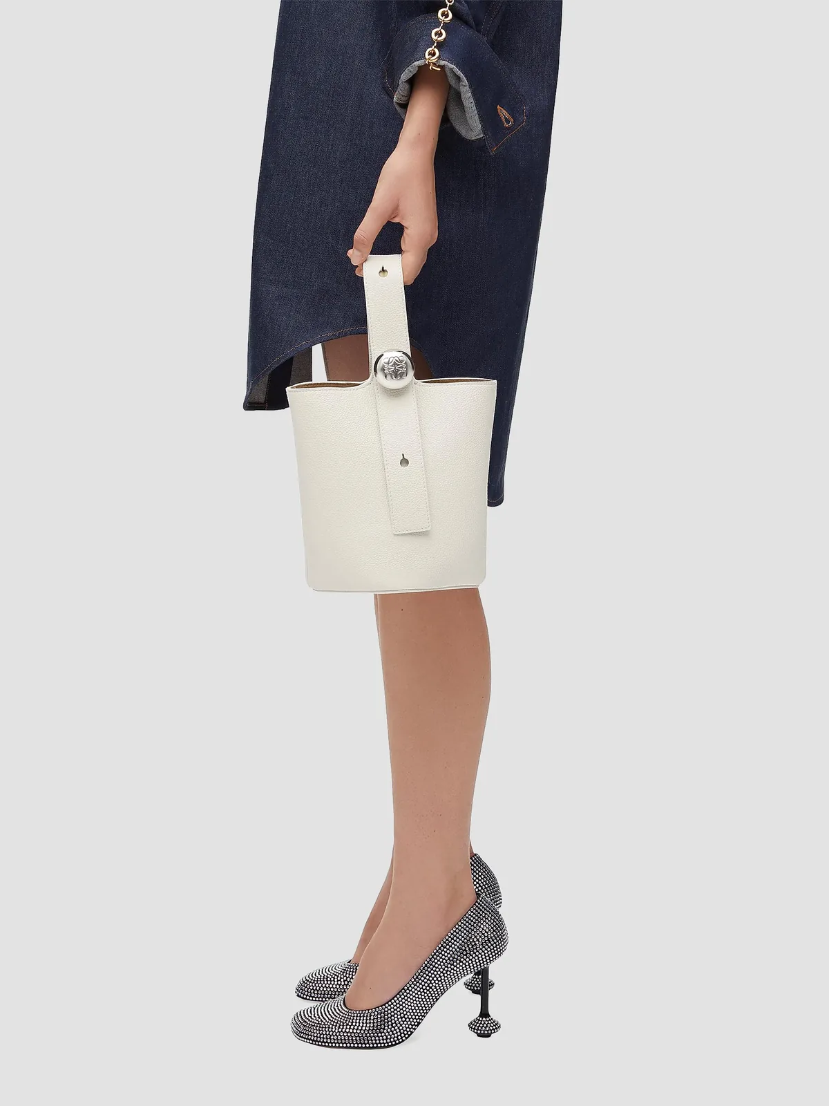 LOEWE Mini Pebble Leather Bucket Bag for Sale