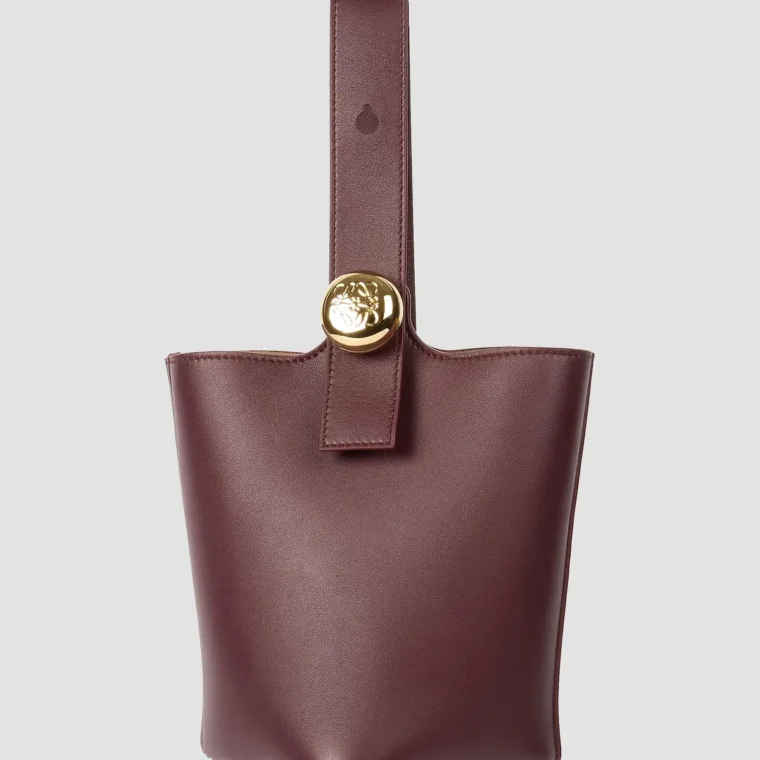 LOEWE Mini Pebbled Leather Bucket Bag for Sale