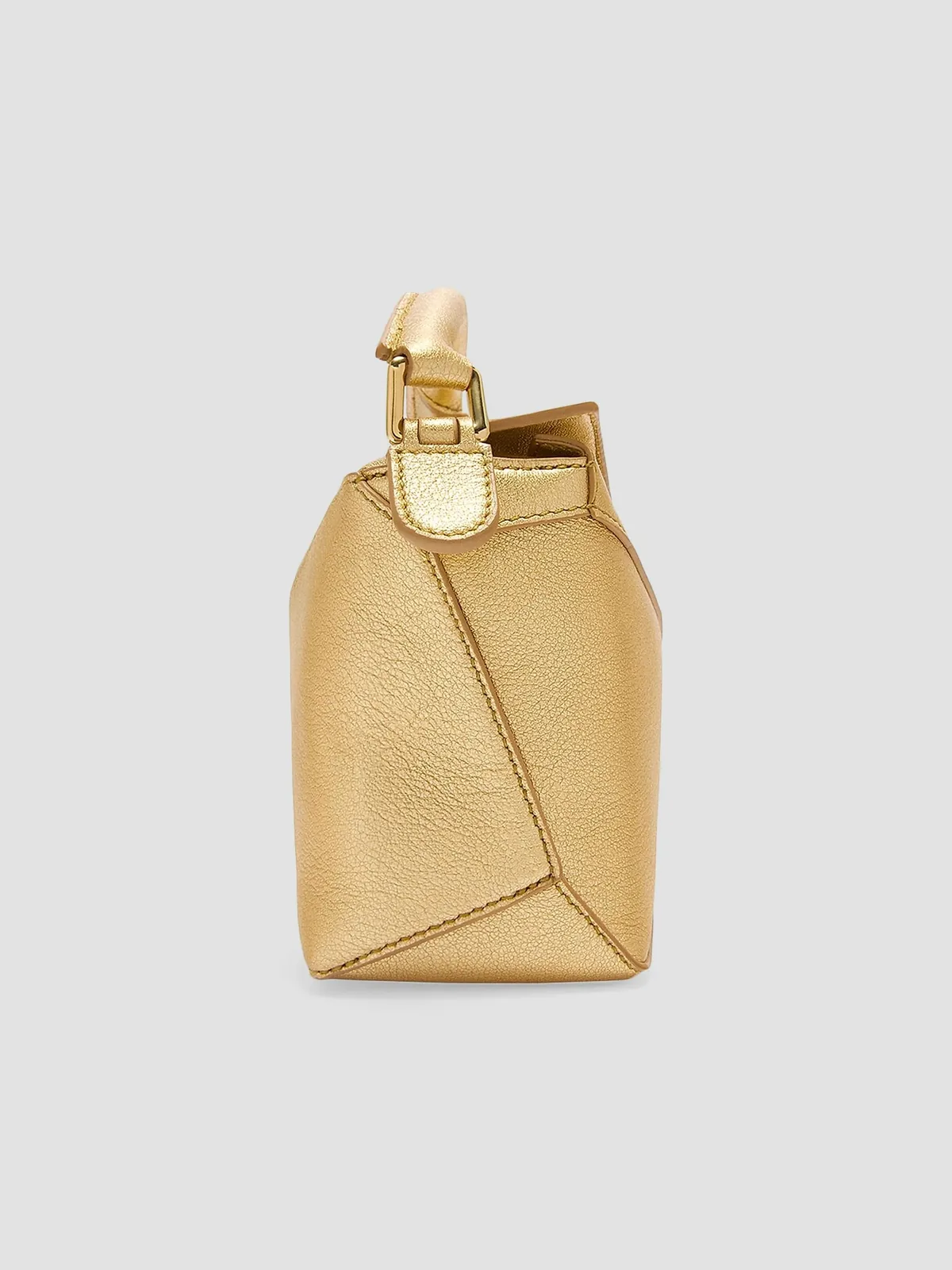 LOEWE Mini Puzzle Edge Metallic Leather Bag for Sale