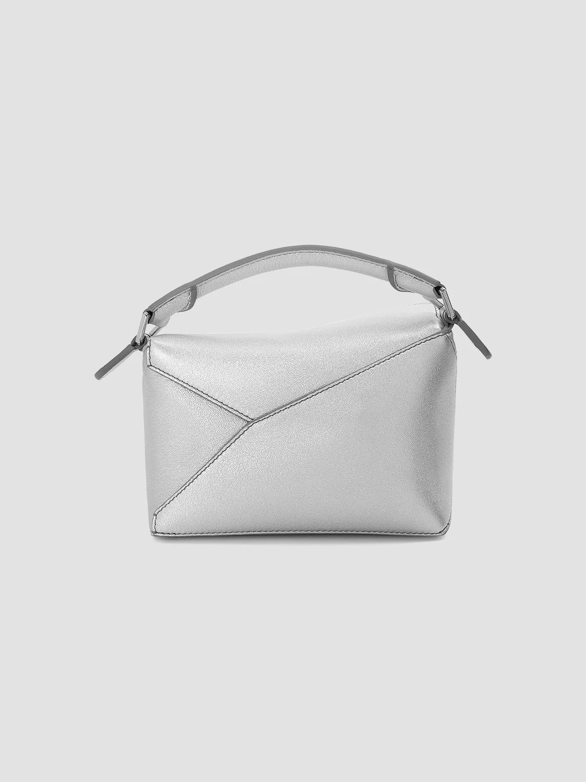 LOEWE Mini Puzzle Edge Metallic Leather Bag for Sale